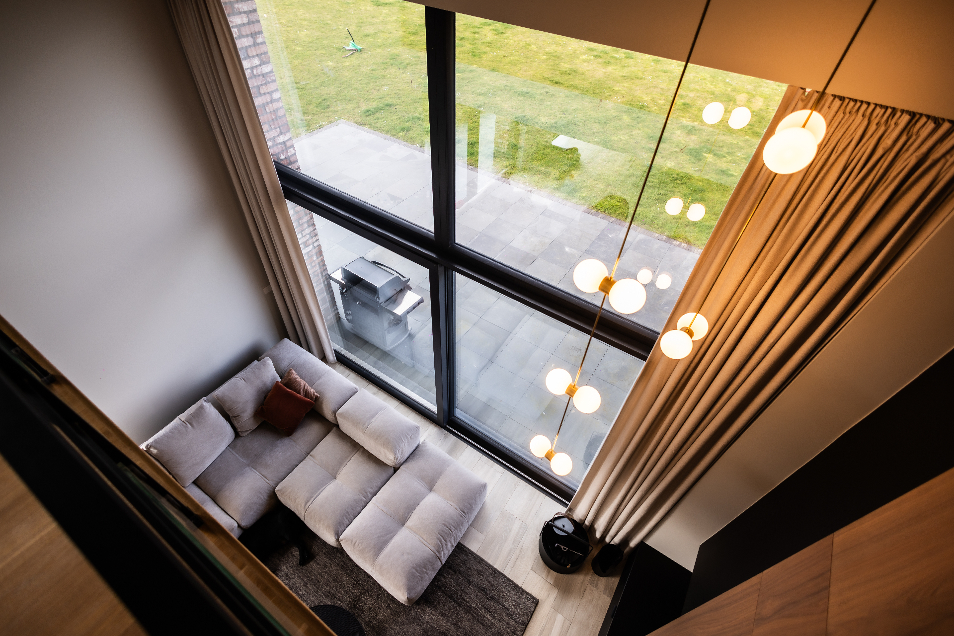 Vue du salon rénové